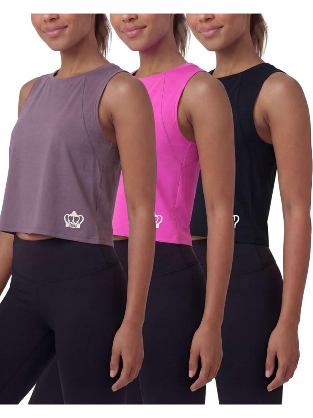 Cropped Muscle Tank Top for Women - Dry Fit Athletic Sleeveless Gym Workout